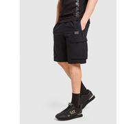 EA7 Emporio Armani Badge Woven Cargo Shorts - Herren, Schwarz - L