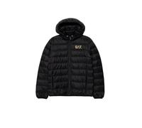 EA7 Emporio Armani Daunenjacke für Kinder, Packable Core Identity Boy 7B000035AF12477 8059659582247-16A, Schwarz Gold, 14 Jahre