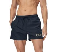 EA7 Emporio Armani Herren Boxer-Badeshorts mit ASV Logo 7M002000AF13049 8056643416496 - XXL Schwarz Gold XXL