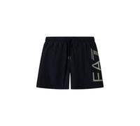 EA7 Emporio Armani Herren-Boxershorts Logo Series 7M002001AF14497 8056643412160 - XXL, Schwarz Silber, Small