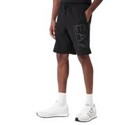 EA7 Emporio Armani Herren Shorts Core Identity aus Baumwolle 7M001414AF22266 8033920030446 - XXS, Schwarz , S