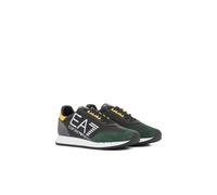 EA7 Emporio Armani Herren-Sneaker Black And White Vintage 7X000541AF18609 8056643444581-45, Schwarz und Grau., 44 EU