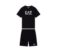 EA7 Emporio Armani Kinder-Set T-Shirt und Shorts aus Baumwolljersey Visibility Boy 7B000302AF10375 8033921005115-12A, Schwarz , 14 anni