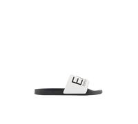 EA7 Emporio Armani Pantolette Logo Slides Badelatschen weiss, 40