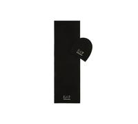 EA7 Emporio Armani Set Mütze, Schal und Mini-Shopper, schwarz mit goldenem Logo