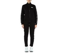 EA7 Emporio Armani Sportset Schwarz mit reflektierenden Details, Jacke mit Reißverschluss und Hose, Modernes Design, Schwarz , 36