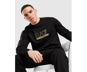 EA7 Emporio Armani Tape Crew Sweatshirt Herren - Herren, Schwarz - L
