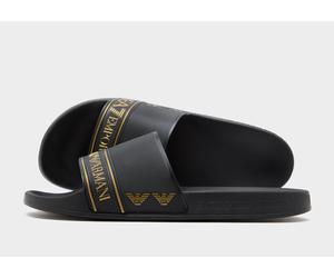 EA7 Emporio Armani Tape Slides - Herren, Schwarz - 42 MENS