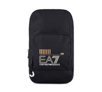 EA7 Emporio Armani Train Core Large Shoulder Bag - Black/Gold-One Size