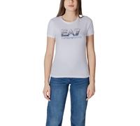 EA7 Emporio Armani Weißes Baumwoll-T-Shirt L