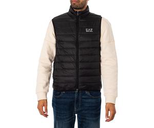 EA7 Gewebte Daunenweste, Schwarz XS