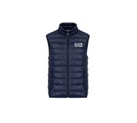 EA7 Herren Gewebte Daunenweste, Black/Gold