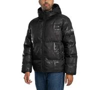 EA7 Herren Mountain Polar Daunenjacke Mit Logo, Black, S