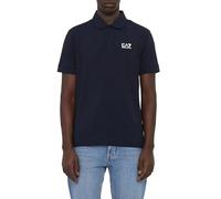 EA7 Herren Poloshirt Mit Logo Auf Der Brust, Blau, Armani Blue, 4XL