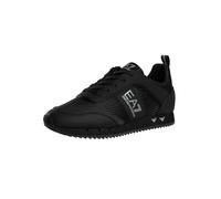 EA7 Herren Sneakers Aus Carbon-Mesh Mit Logo, Black/Silver, 42 EU