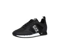 EA7 Herren Sportliche Mesh-Sneaker Mit Logo, Black/White, 42 EU