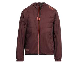 Ea7 Leichte Bomberjacke Mit Kapuze In Zartbitterschokoladenbraun L