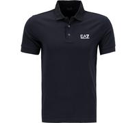 EA7 Polo-Shirt Herren Slim Fit Kurzarm Baumwoll-Jersey blau, L