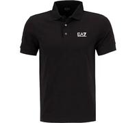 EA7 Polo-Shirt Herren Slim Fit Kurzarm Baumwoll-Jersey schwarz, L