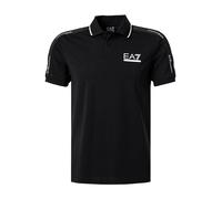 EA7 Polo-Shirt Herren Slim Fit Kurzarm Baumwoll-Jersey schwarz, XXL