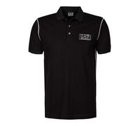EA7 Polo-Shirt Herren Slim Fit Kurzarm Baumwoll-Piqué schwarz, 3XL