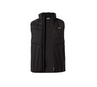 EA7 Steppweste Herren Stehkragen Mikrofaser schwarz, M