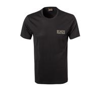 EA7 T-Shirt Herren Slim Fit Kurzarm Baumwolle schwarz, 3XL