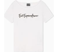 EA7 Train Logo Series W Handwritten Tee SS Crossover - Train Logo Series W Handwritten Tee SS Crossover white (U0002) S