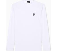 EA7 Train Premium Shield M Tee LS VI PA CC - Train Premium Shield M Tee LS VI PA CC white (1100) XXS