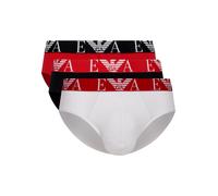 Emporio Armani Herren Bold Monogram 3-Pack Brief Slip, blau, L