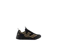 EA7 Weil es dem Emporio Armani X8X217_XK433 Sneaker widerspricht, Schwarz golden, 45 EU