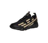 EA7 Weil es dem Emporio Armani X8X217_XK433 Sneaker widerspricht, Schwarz golden, 44 EU