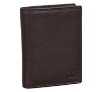 EAAKIE Herren Geldbörse aus Echtleder, Nappa Leder Portemonnaie Hochformat mit RFID Schutz, großes Münzfach, 10 Kartenfächern, edle Geschenkbox - Leder Geldbeutel, Brieftasche, Portmonee (Braun)