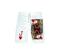 each women Herren Badeshorts Herren Spielkarte Poker Gedruckt Kurz Sommer Strand Lässig Kurze Totenkopf Druck Badehose