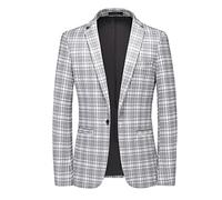 each women Herren-Blazer mit Karomuster und einem Knopf Herren-Check Slim Fit Anzugjacken Herren-Blazer mit Schottenmuster und 1 Knopf Moderne Blazer