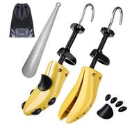 eachway Paar professionelle 2-Wege-Premium-Schuhspanner aus robustem Kunststoff, verstellbare Länge und Breite, haltbarer Schuhformer für Damen und Herren (mittel)