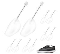 EAEVKPI 5 Paar Schuhspanner, Schuhspanner aus Kunststoff, Schuhspanner Herren,Transparente Verstellbare Metallfeder Schuh Tree, Schuhstrecker Geeignet für alle Arten von Schuhen