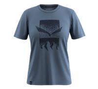 Salewa Women's Eagle 3cime T-Shirt W Small tee, Java Blue, XXL, Java Blue, XXL