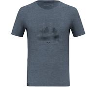 Salewa Eagle Dotted Mountain Trainer Merino T-Shirt Herren, java blue - 50/L - JAVA BLUE - Gr. M