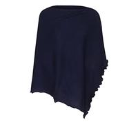 Eagle Products Damen-Strickponcho Helen aus Baumwolle & Kaschmir 70 x 130 cm