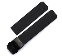 EAMOM Für Tissot T-TOUCH T013 T047 20mm Weiches Silikon Gummi Uhrenarmband Schwarz Orange Sport Wasserdichtes Uhrenarmband T091 T013420A(Black-black)