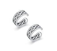 Ear Cuff Set Damen Ohrmanschette Ohrringe 925 Sterling Silber Türkisfarbene Earcuffs Set Helix Knorpel Ohrmanschette Ohne Ohrloch Wickelohrring Fakepircings Ohr Cuffs Ohrklemme