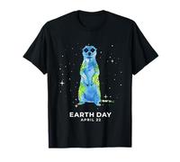 Earth Day 2026 Erdmännchen Kunst T-Shirt
