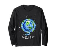 Earth Day 2026 Schlangenkunst Langarmshirt