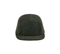 Beechfield Bio-Baumwolle Flat-Cap mit Metallverschluss Cord Kord EarthAware® Camping Cap Grün (Forest Night)