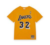 Earvin Magic Johnson #32 Los Angeles Lakers Mitchell & Ness NBA Name & Number T-Shirt Gelb - S
