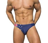 EASEJUICY Herren Bademode Sexy Bikini Solide Badehose Niedrige Taille Kordelzug, Aufl, X-Large