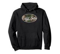 East Side Camouflage Vintage Inspired Throwback Graphic Pullover Hoodie