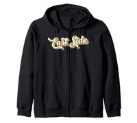 East Side T-Shirt Retro Art Baseball Schriftart Vintage Kapuzenjacke