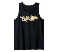 East Side T-Shirt Retro Art Baseball Schriftart Vintage Tank Top